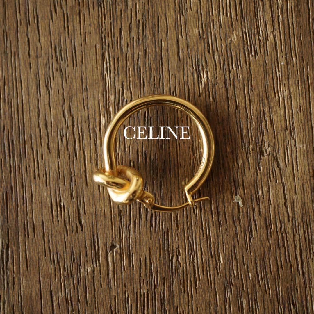 CELINE ノットデザイン ピアス 片耳用 イタリア製 セリーヌ