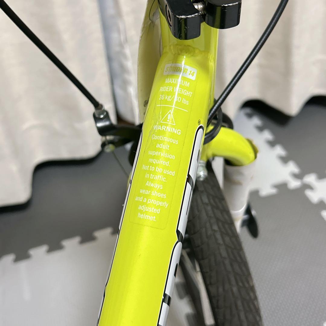 【極美品/希少カラー】STRIDER 14X ライムイエロー/説明書・部品付