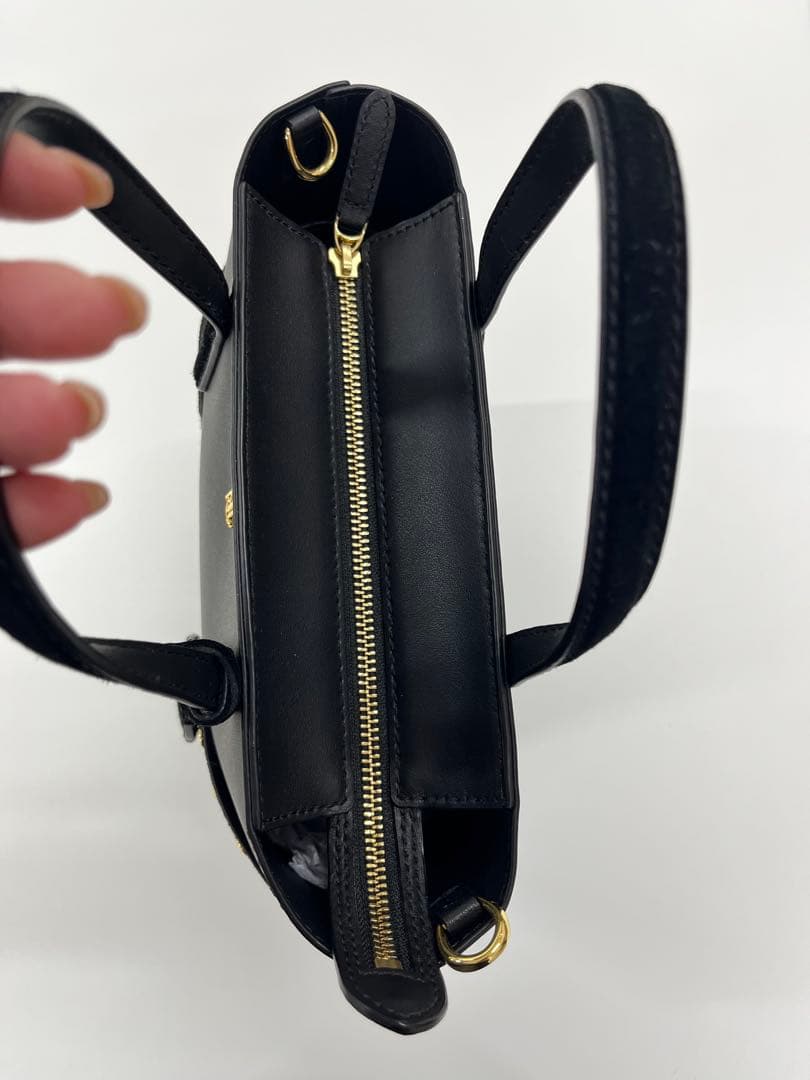 RalphLauren ロゴ付き2wayバッグ 黒 ラルフローレン ショルダー