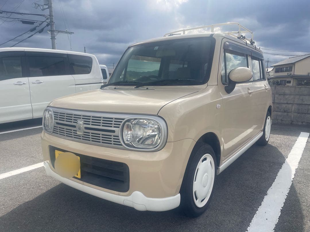 車検2年付コミコミ☆可愛いルーフキャリア付、ツートンスタイル☆アルトラパン