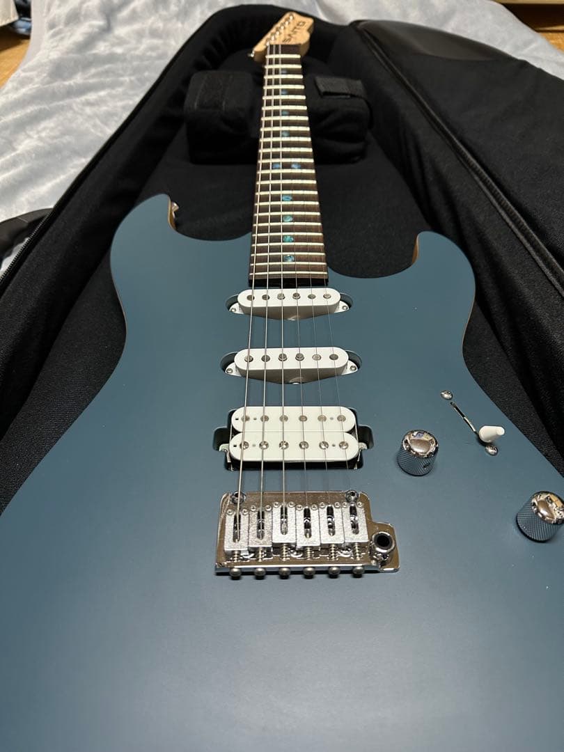 Saito エレキギター navy blue 22フレット 週末限定タイムセール