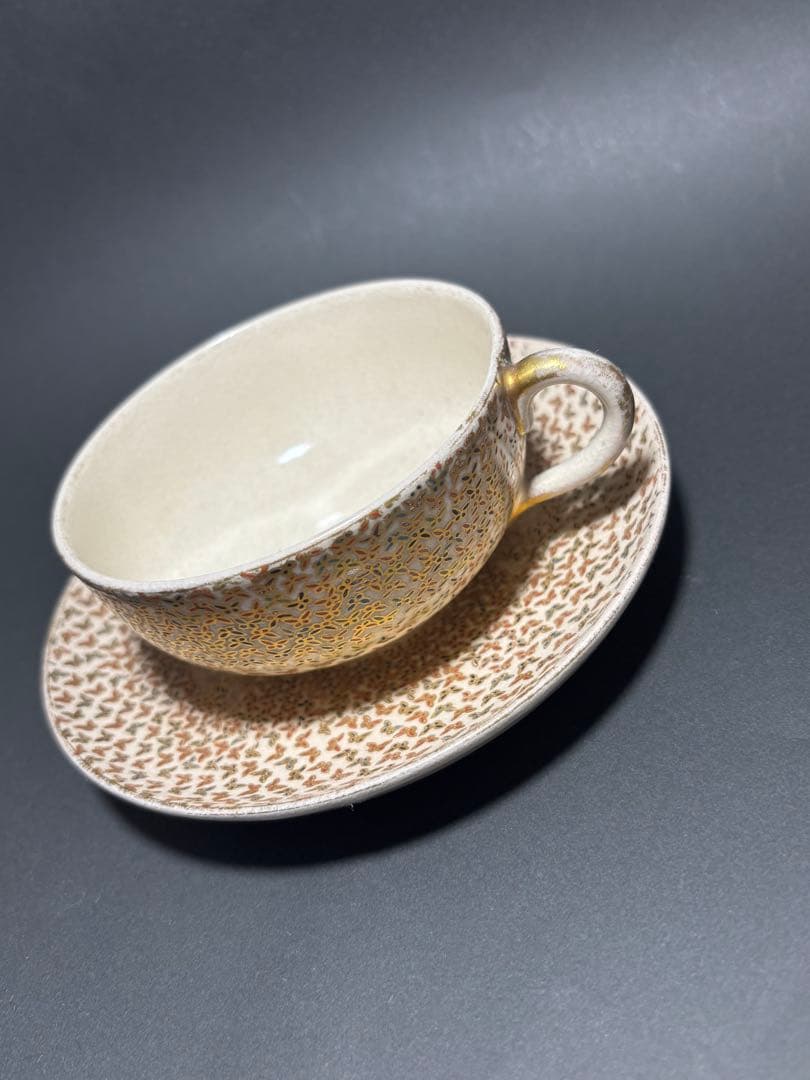 薩摩焼　カップ&ソーサー　里帰り品