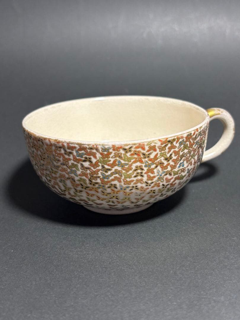 薩摩焼　カップ&ソーサー　里帰り品