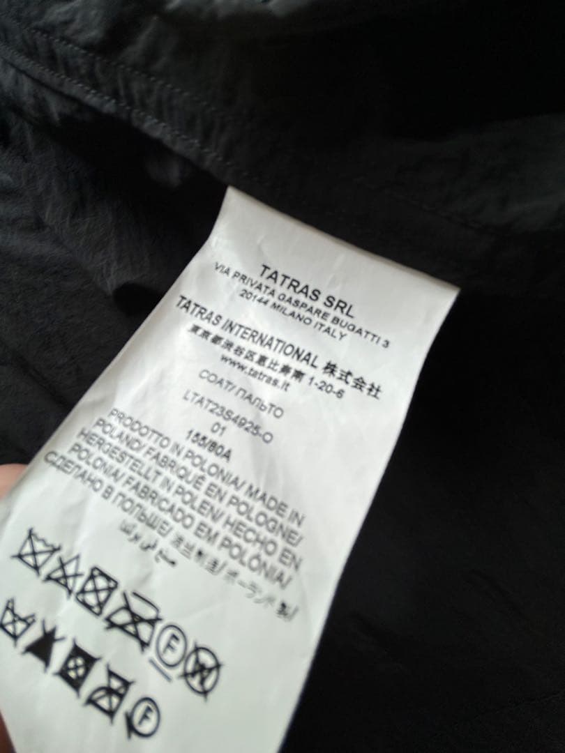 TATRAS タトラスOLVONA オルヴォナ モッズコート　01 ブラック