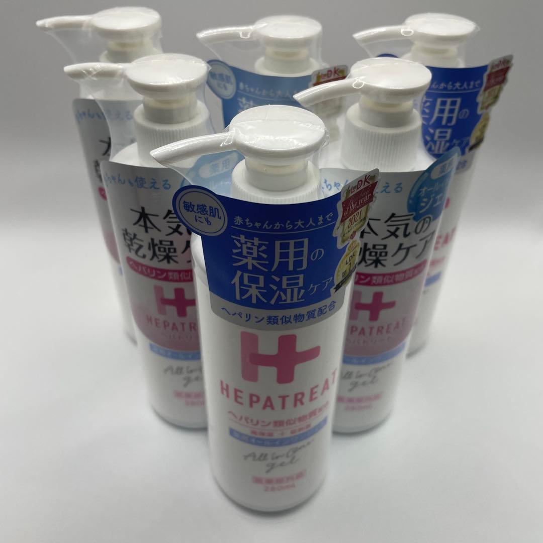 日本ゼトック 【6個セット】ヘパトリート 薬用オールインワンジェル 280ml