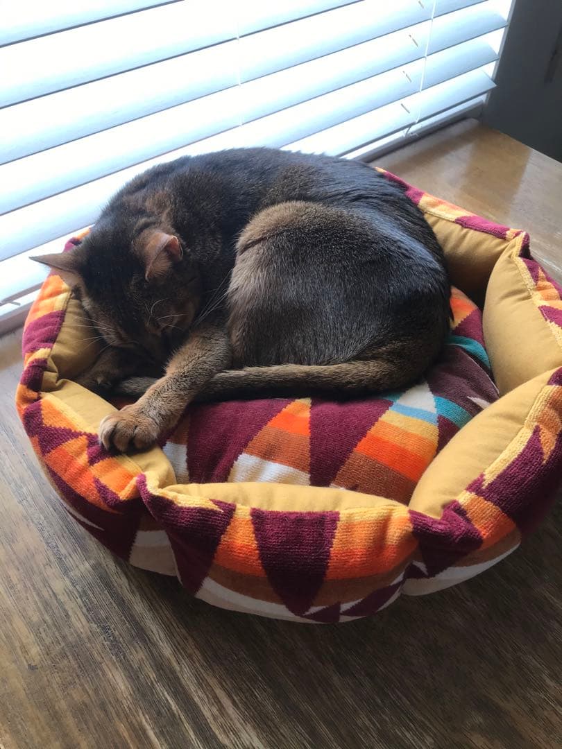 ペットベッド　ハンドメイド444 ペンドルトン　リメイク　猫ベッド　犬ベッド