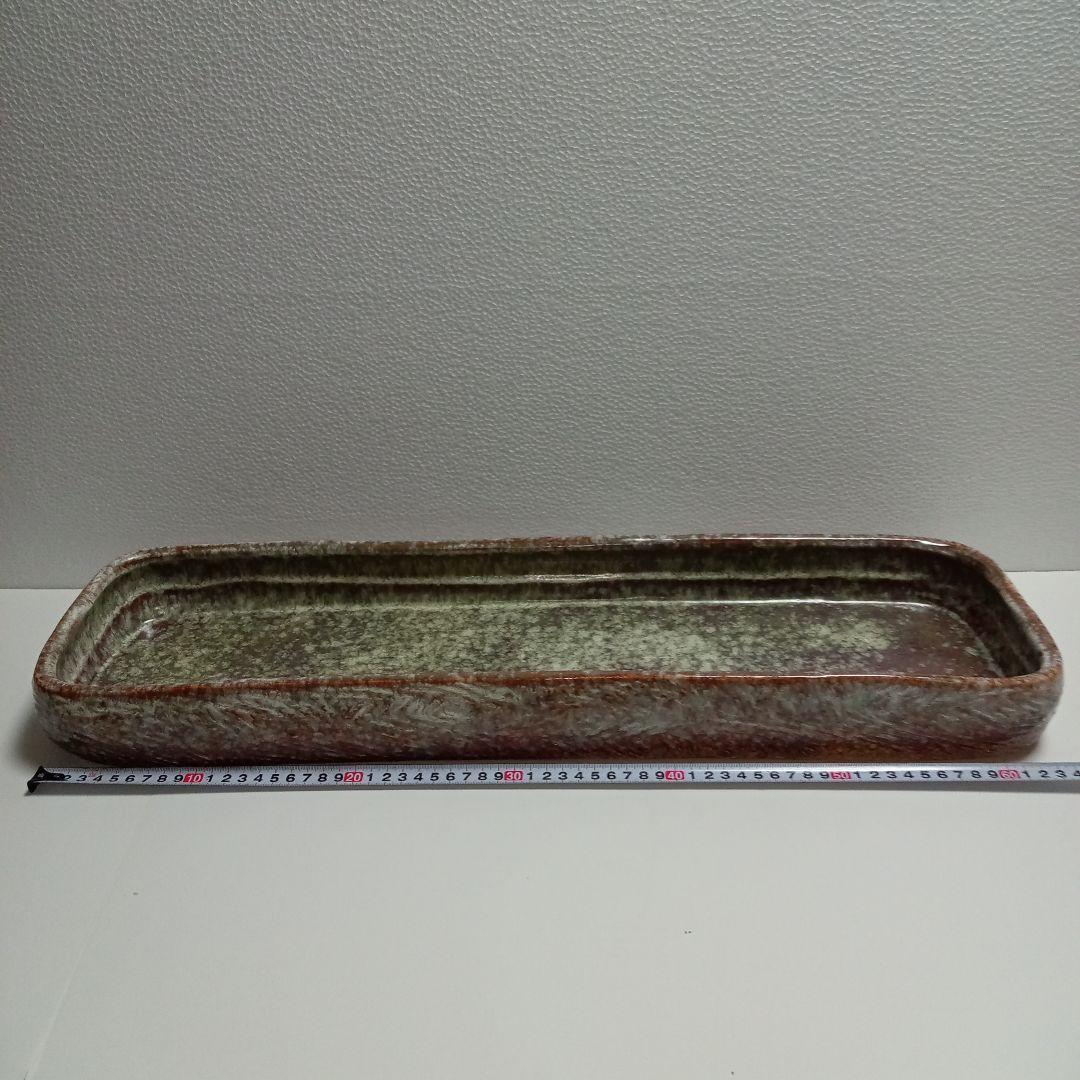 水盤(65cm)華道具　茶道　池坊　変形花器　生け花　小原　草月　花瓶　　自由花