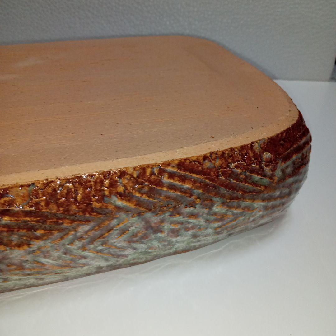 水盤(65cm)華道具　茶道　池坊　変形花器　生け花　小原　草月　花瓶　　自由花