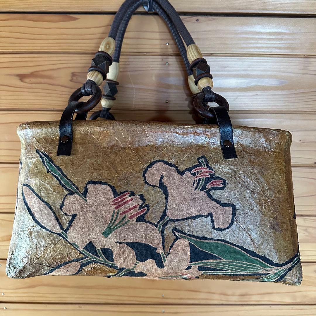 一閑張り　オシャレハンドル