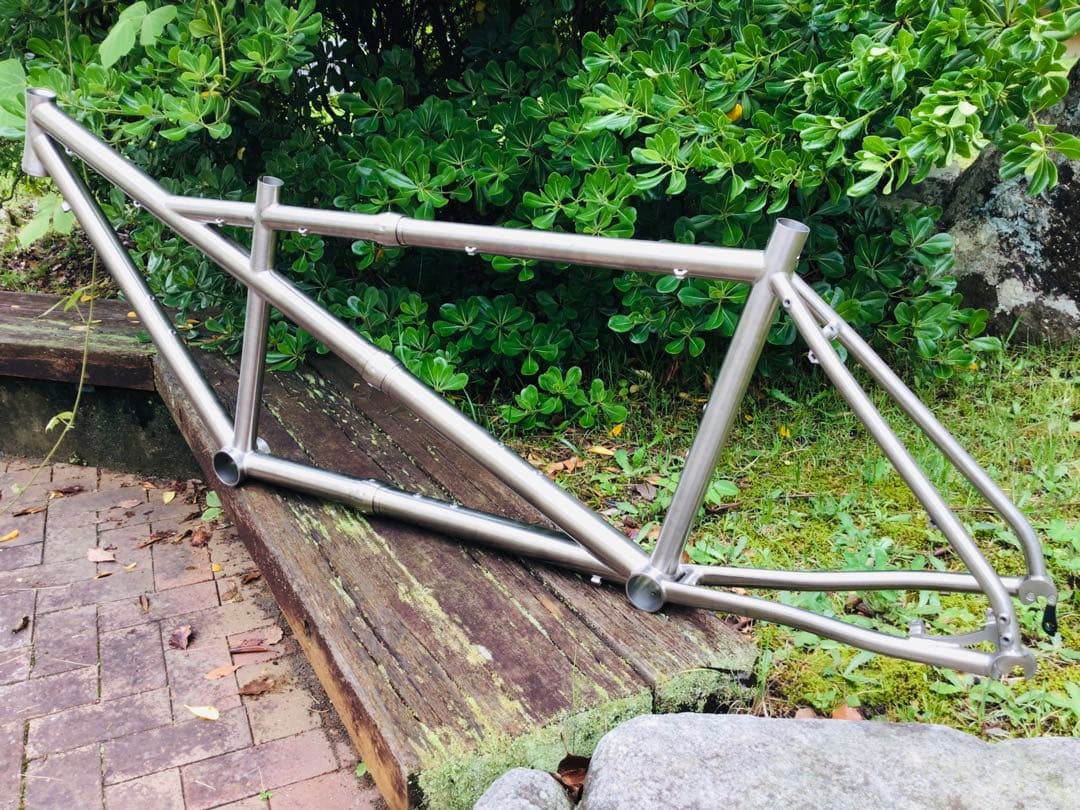 激レア・MORATI・チタニウム・元祖タンデム自転車 分割フレームセット 未組立