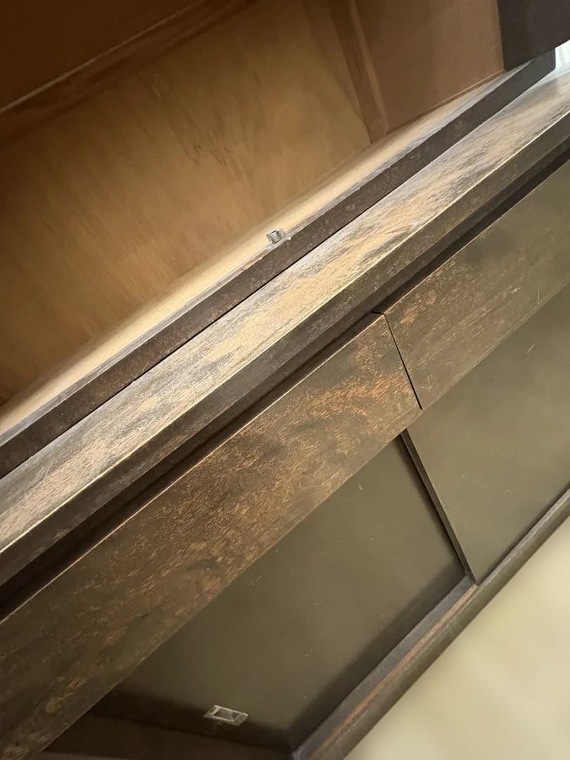 水屋　キャビネット　木製　アンティーク　古道具