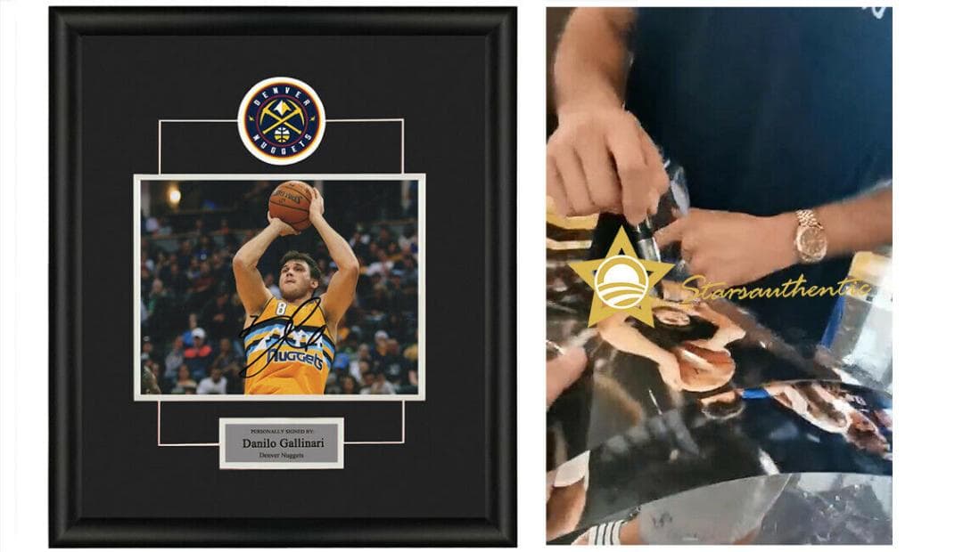 直筆サイン入り写真 ダニーロ・ガリナリ デンバー・ナゲッツ SA鑑定済