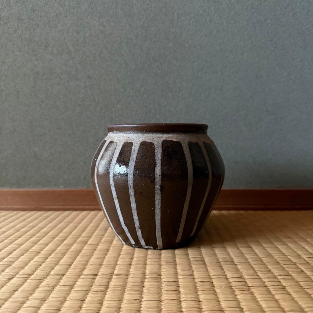 古丹波 丹波 流釉小壷 江戸時代 明治時代 古美術 骨董 民藝 白丹波 古備前