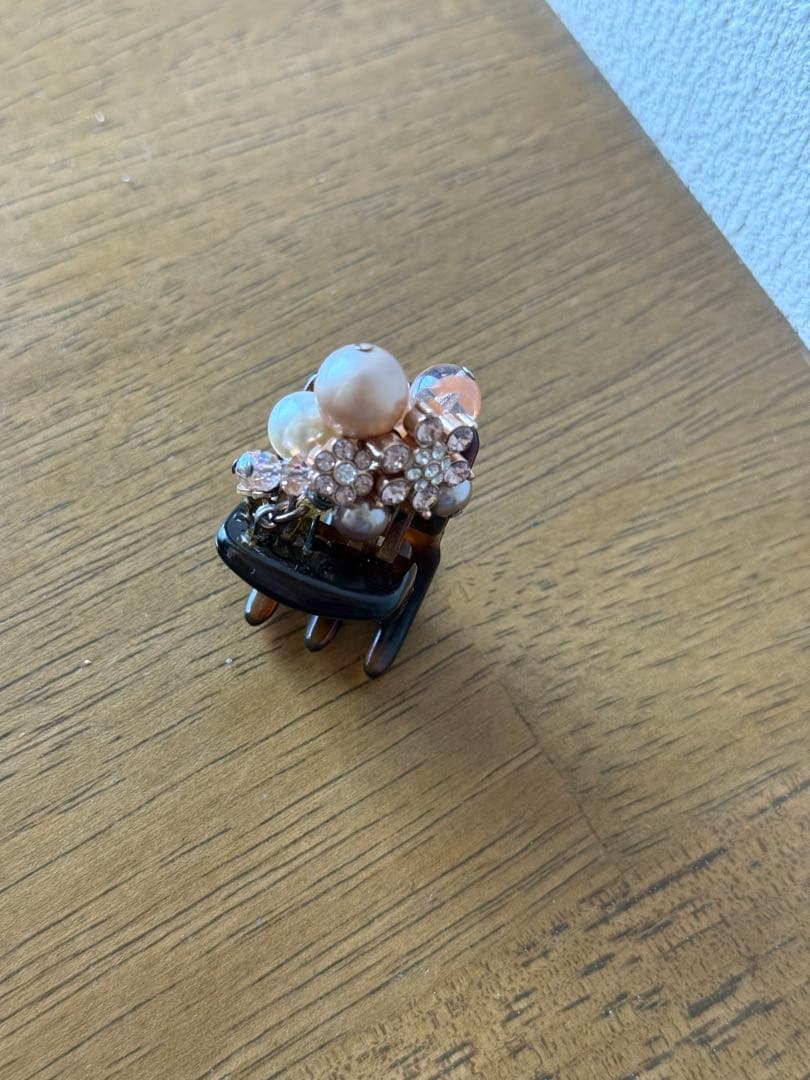 Reine Claudeレーヌクロード ヘアクリップ2個セット ビジュー＆パール