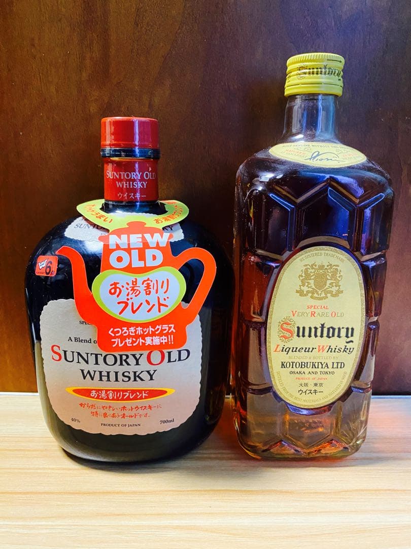 サントリー　お湯割りブレンドオールド　復刻角瓶