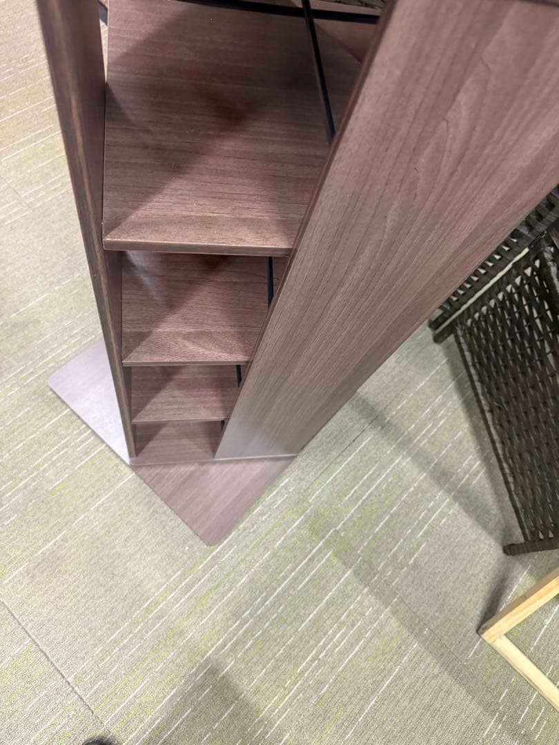 【美品】山善　回転本棚8段　コミックラック　DSRR-8(WL) ウォールナット