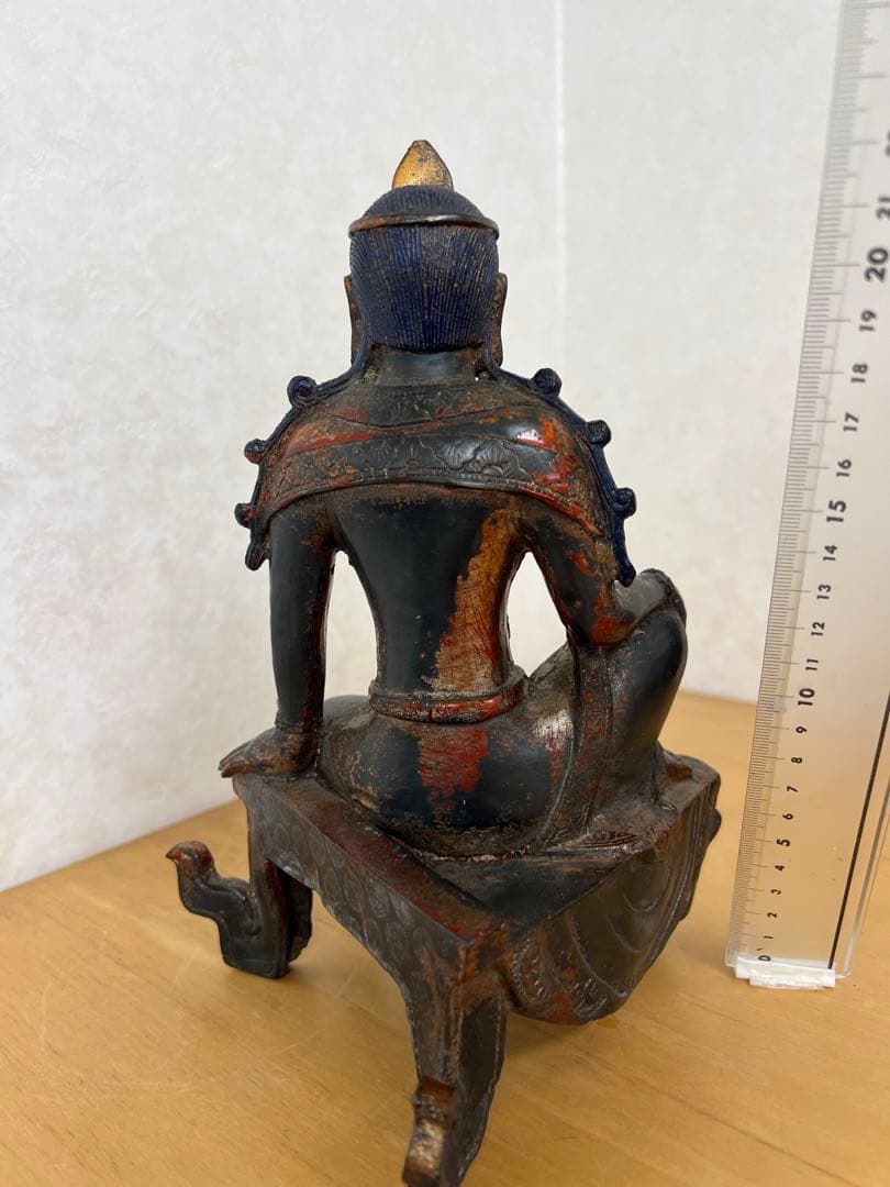中国明朝青銅布達銅鎏金仏像　骨董古美術アンティーク　江戸仏像？！青磁コレクション