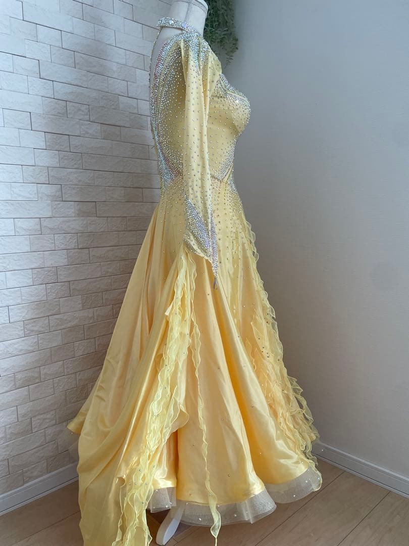 社交ダンス⭐️スタンダードドレス　オーダードレス　スワロフスキー