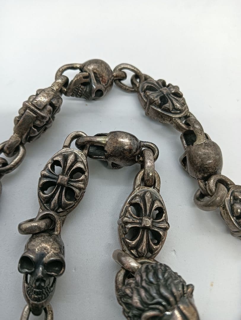 ガボールタイプ ウォレットチェーン 2本セット ウォレット2個付 シルバー925