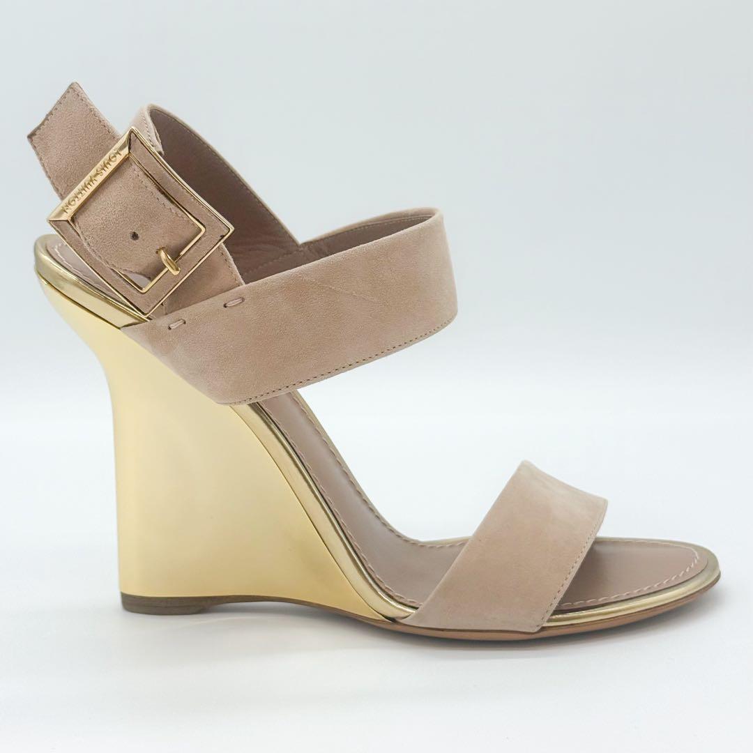 ♡美品♡ ルイヴィトン ウェッジソール スエード ストラップ ミュール