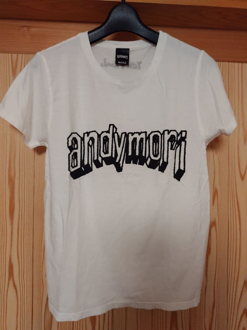 andymori アンディモリ バンドロゴ Tシャツ(white) XSサイズ