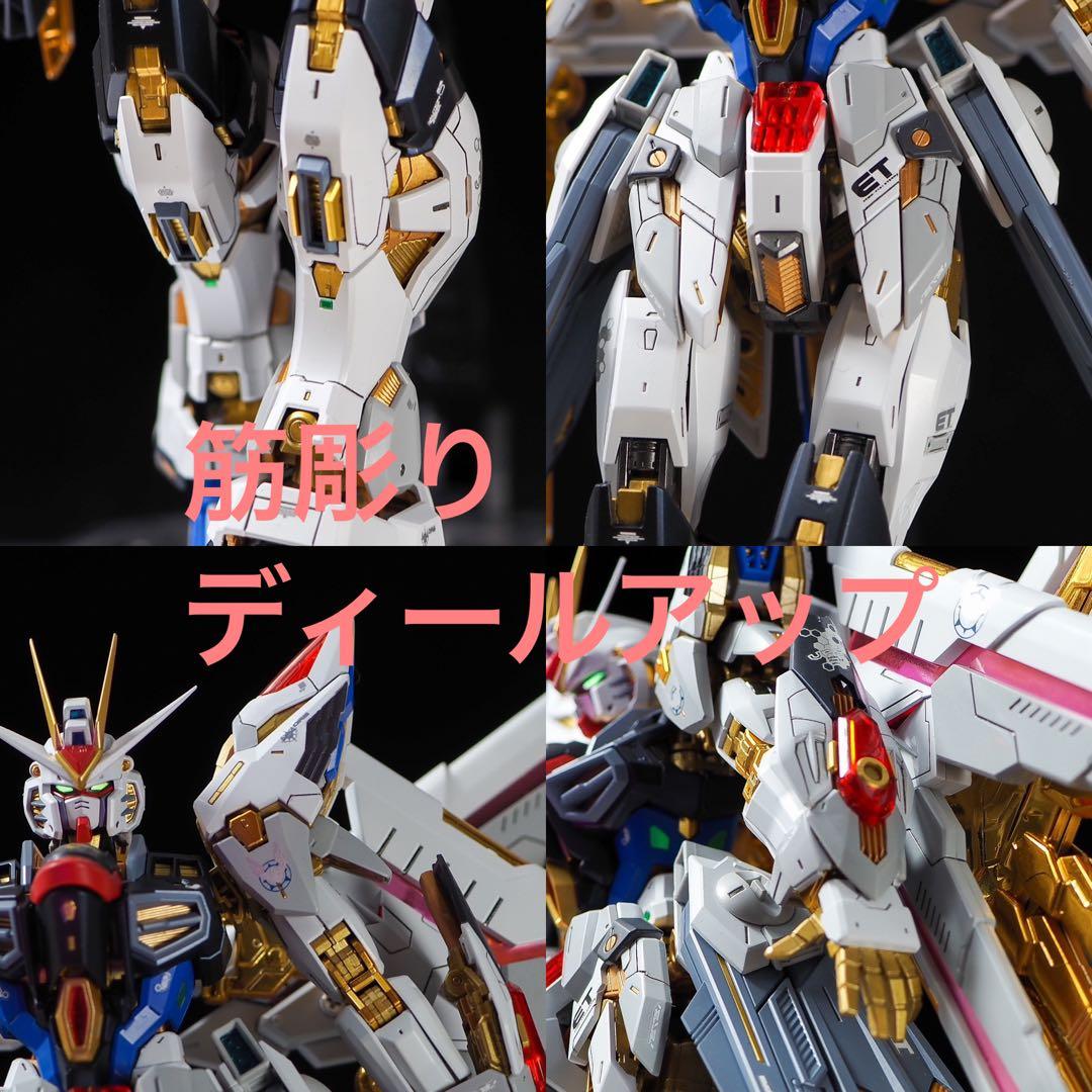 MGEX ストライクフリーダムガンダム　全塗装　完成品　筋彫り　塗り分け