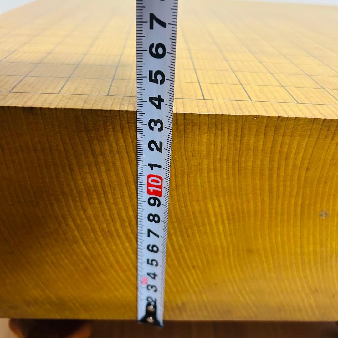 囲碁盤 本榧 天地柾目 ヘソ・脚付き 4.5寸 13.5cm 高級　国産