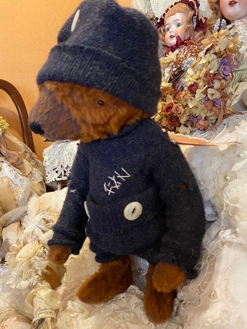 海外作家ベア　Jamie Bear テディベア　ヴィンテージ風❤️