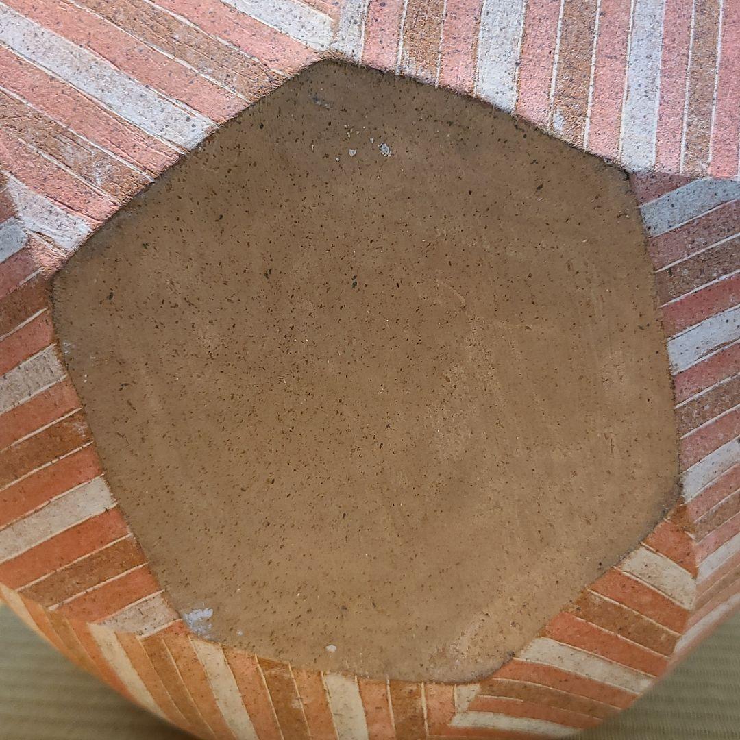 信楽焼 石山哲也作 象嵌泥彩大壷 高さ1尺5寸（約45cm） 本物保証