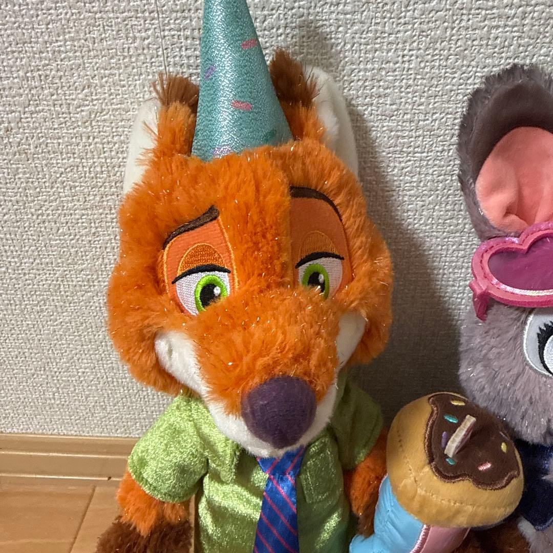 ズートピア　ニック　ジュディ　ぬいぐるみセット