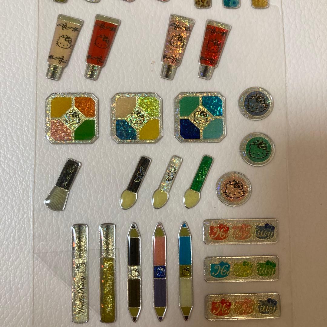 【レア】ハローキティ＊キラふちもりシールサンリオ2004年＊コスメ化粧品