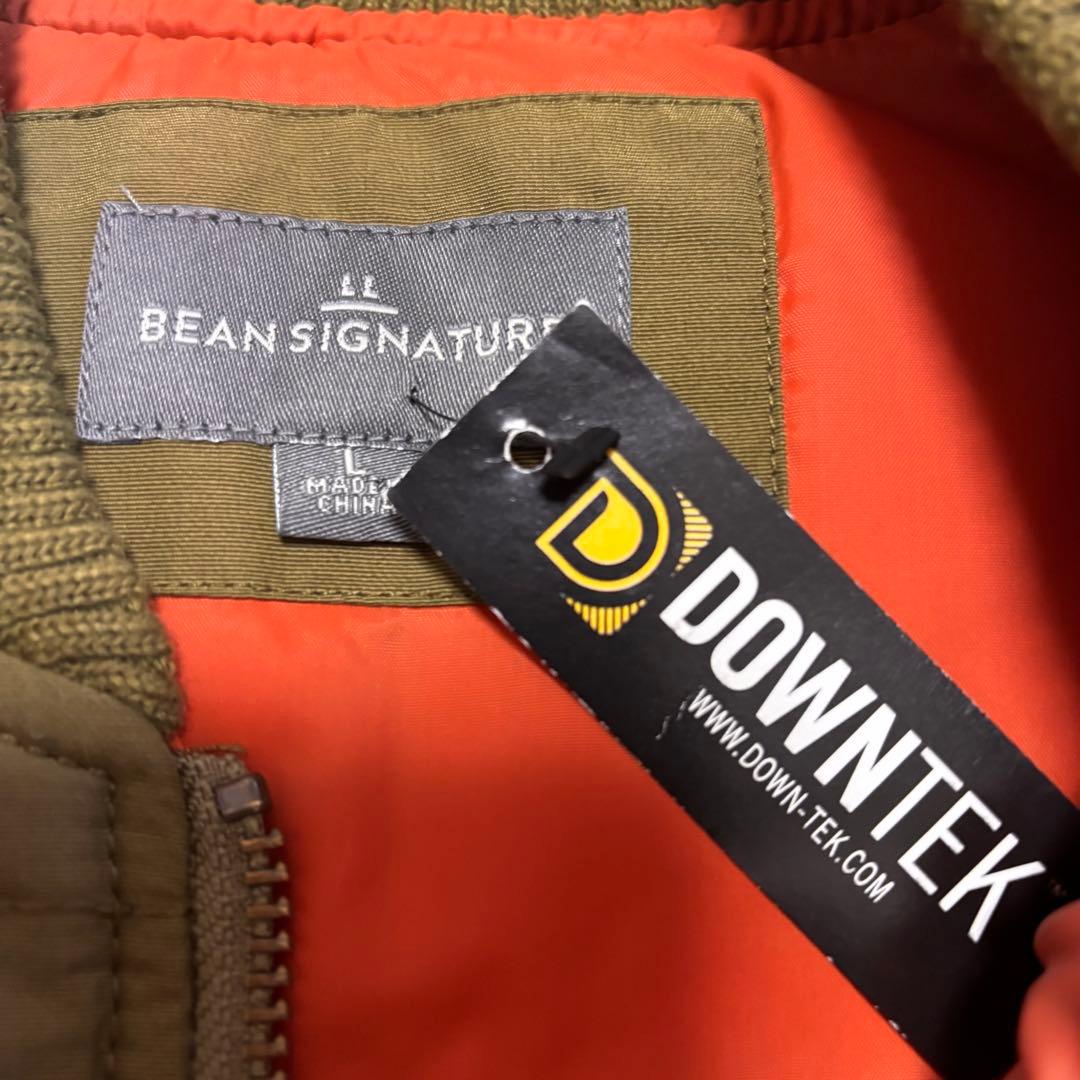 新品未 LL BEAN SIGNATURE ダウン ベスト DOWNTEK L