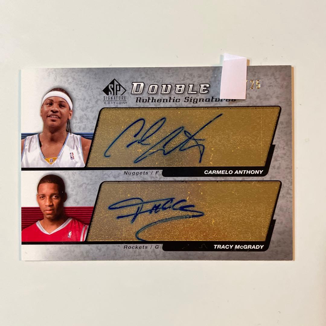 Tracy Mcgrady&Carmelo Anthony ダブルサインカード