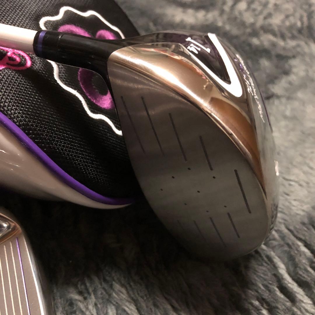 ホ*C様 美品　marie claire ゴルフクラブセット ７本　黒紫