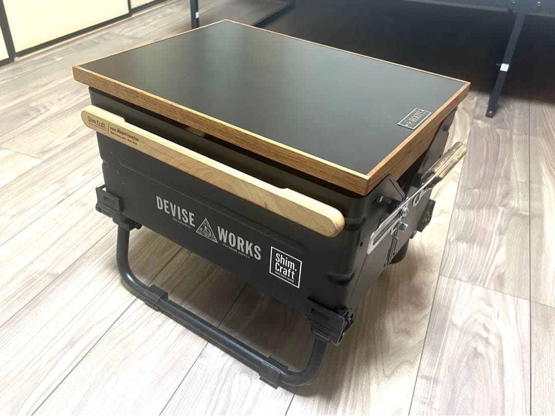 スノーピーク　シェルフコンテナ25用　スライドトップ　ウォールナット