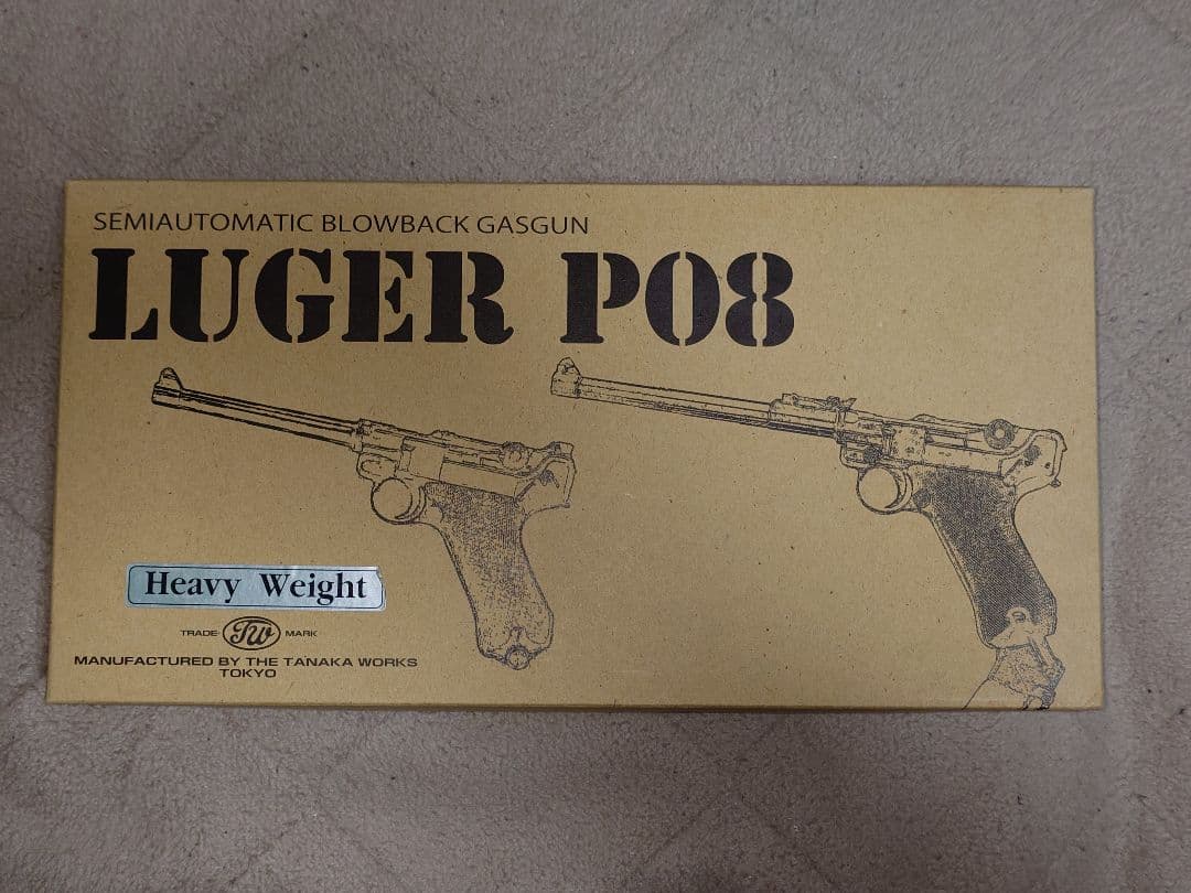 タナカ ルガーP08 HW 8インチ ガスブローバック【美箱付き・動作確認済】