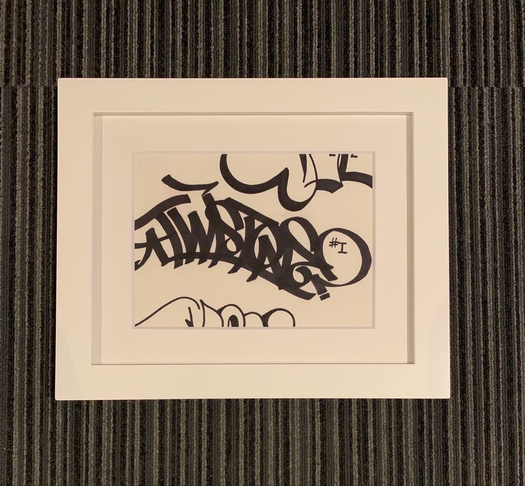 真作 Barry McGee バリーマッギー 直筆原画 絵画 サイン入り