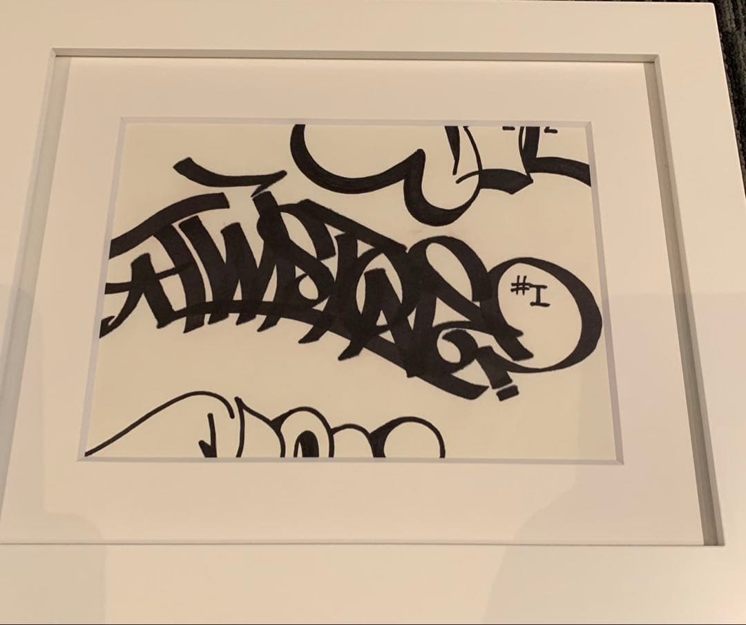 真作 Barry McGee バリーマッギー 直筆原画 絵画 サイン入り