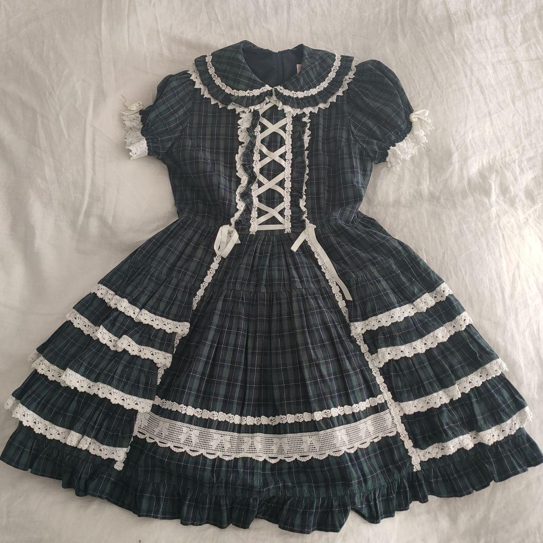 Cornet タータンワンピース