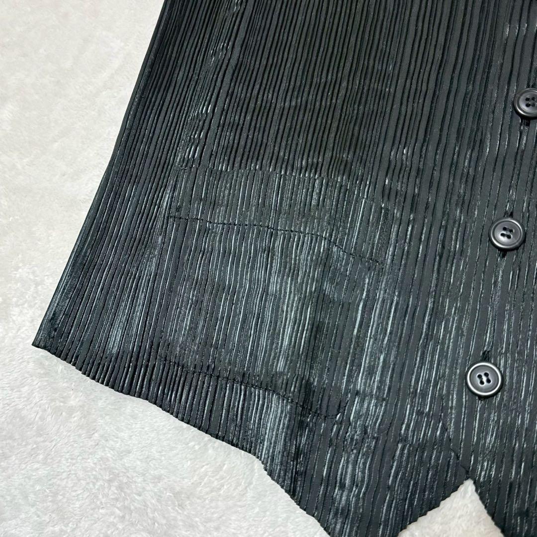 美品✨ ISSEY MIYAKE MEN　イッセイミヤケ　プリーツベスト　黒　M