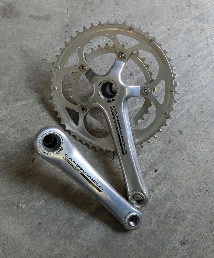 カンパ ベローチェ クランクセット 172.5 50-34 10S シルバー