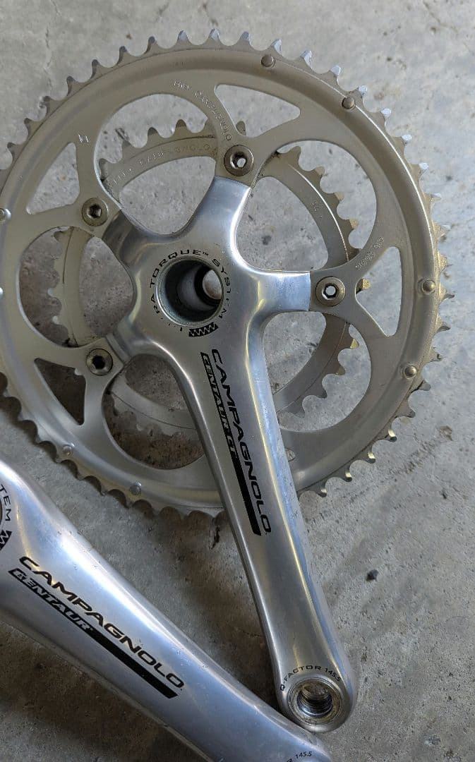 カンパ ベローチェ クランクセット 172.5 50-34 10S シルバー