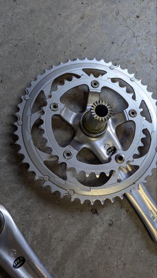 カンパ ベローチェ クランクセット 172.5 50-34 10S シルバー