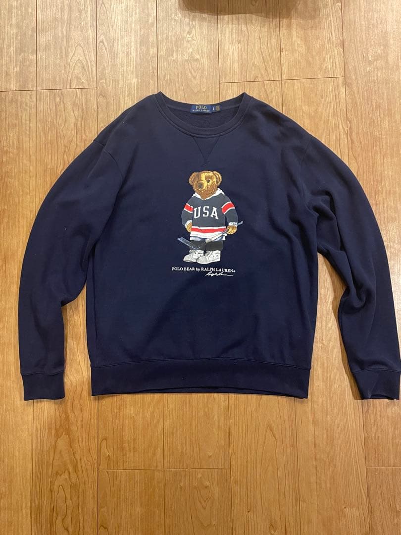 ダ*ィ様 Polo Ralph Lauren ネイビー プルオーバー スウェット