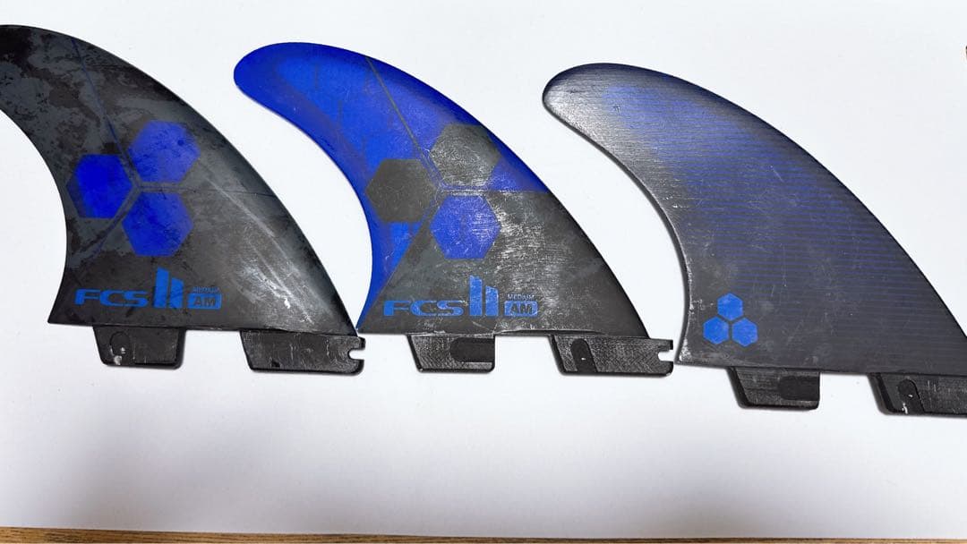 Rioページ FCS II サーフボードフィン 3枚セット