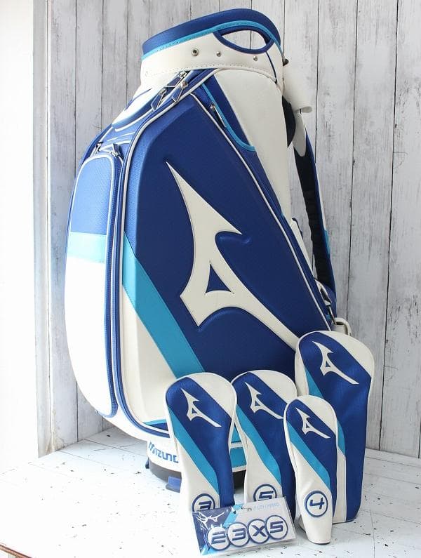 ミズノ キャディバッグ ツアー スタッフ ヘッドカバー付き