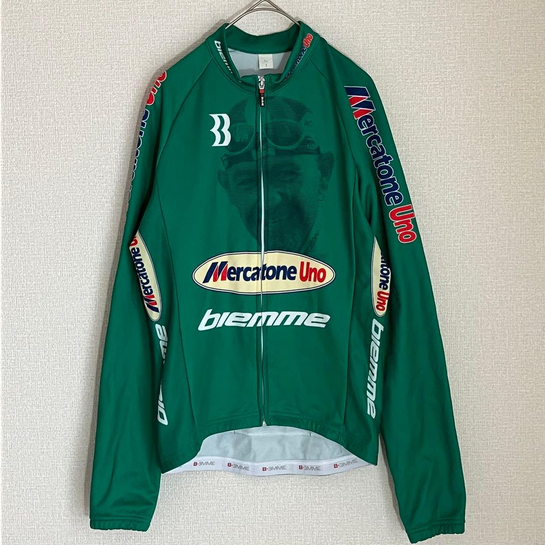 マルコパンターニ Mercatone Uno サイクルジャージ 長袖 Mサイズ
