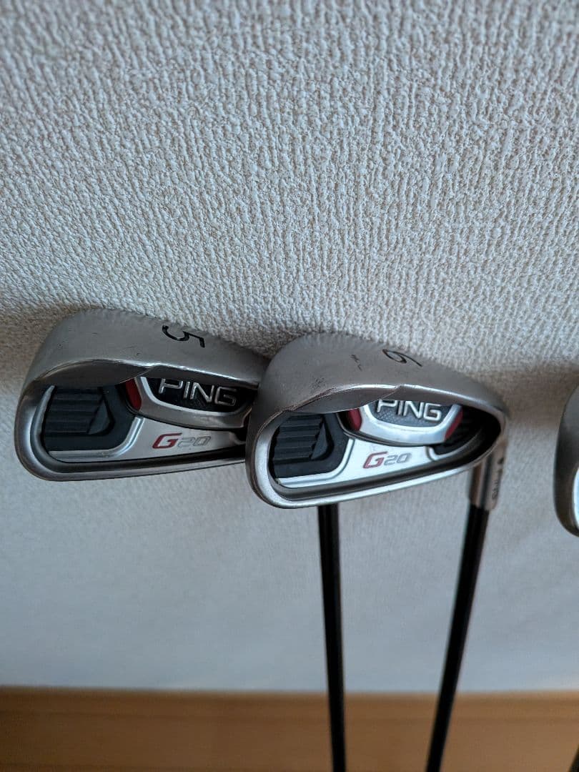 PING 名器G25＋G20コンボアイアン 6本 ATTAS80R 黒