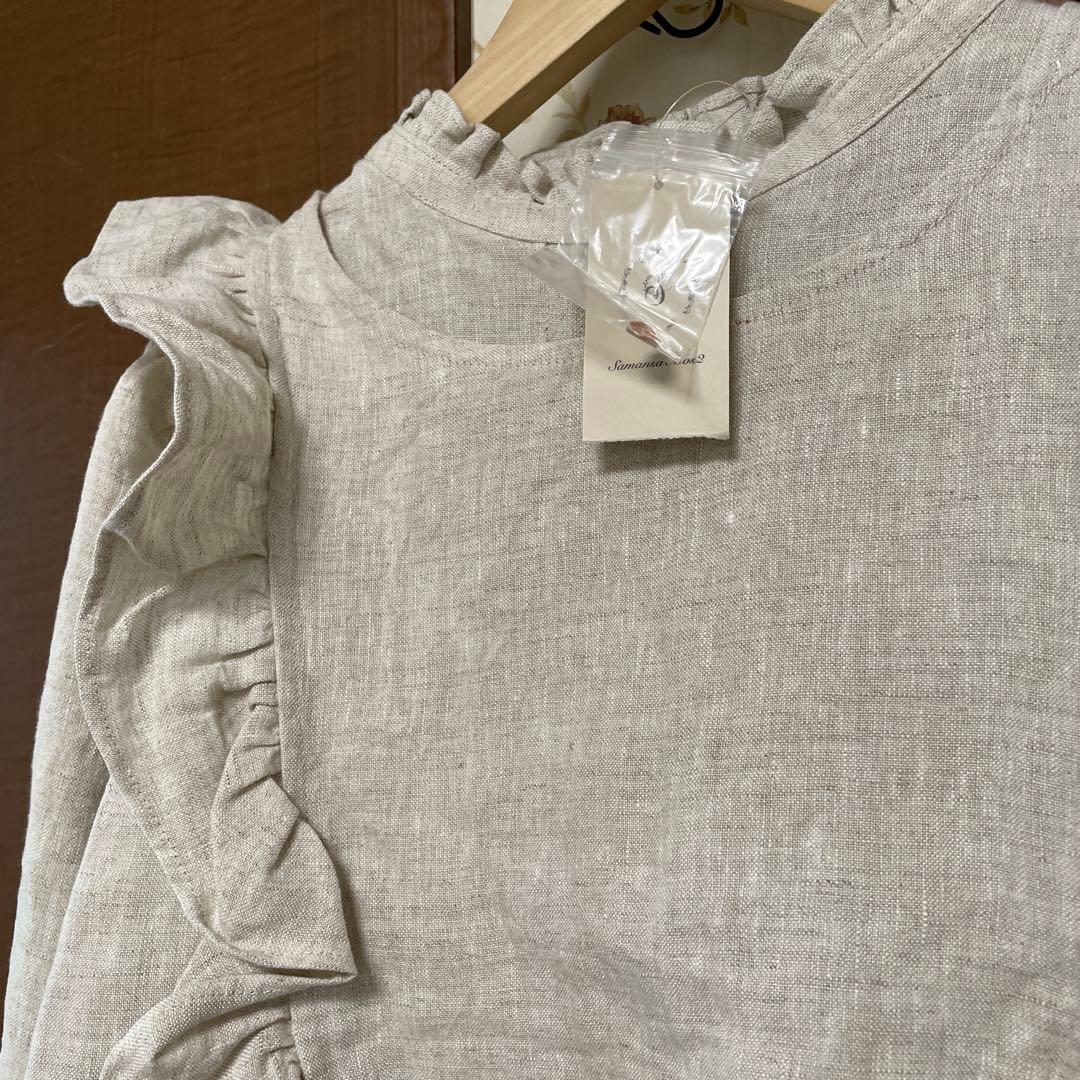 ANESAN新品サマンサモスモス立川限定　ベスト付きブラウス　キナリ