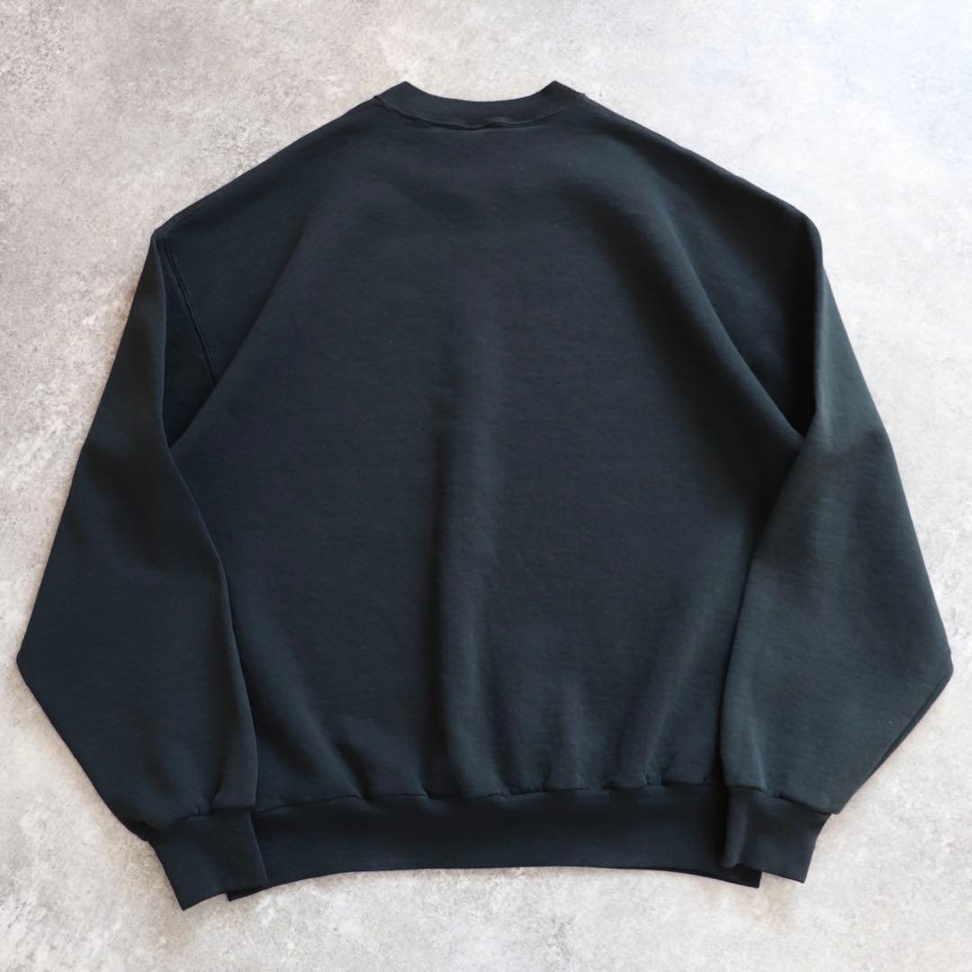 USA製 ブラック 90s Russell ラッセル スウェット 無地黒 XL